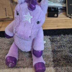 Scentsy Purple Unicorn Plush with Silver Star